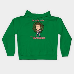 Fa La La La La La 16 (Green & Multi-Color) Kids Hoodie